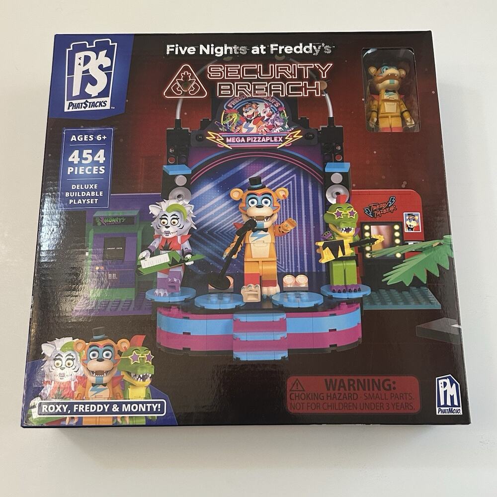 PhatStacks Five Nights at Freddy’s Security Breach Deluxe Buildable Playset 2025